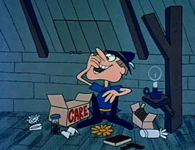 Screenshots from the 1962 Jay Ward Productions cartoon Jack B. Nimble