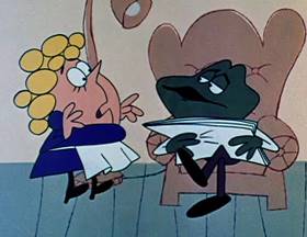 Screenshots from the 1962 Jay Ward Productions cartoon Potter