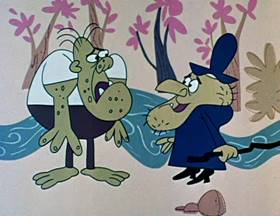 Screenshots from the 1962 Jay Ward Productions cartoon Potter