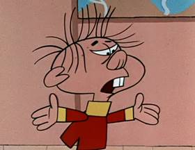 Screenshots from the 1962 Jay Ward Productions cartoon The Magic Lichee Nuts