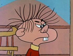 Screenshots from the 1962 Jay Ward Productions cartoon The Magic Lichee Nuts