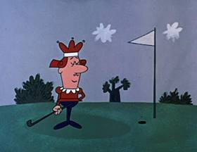 Screenshots from the 1962 Jay Ward Productions cartoon The King and the Witch
