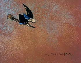 Screenshots from the 1962 Jay Ward Productions cartoon The King and the Witch