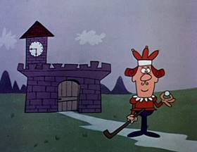 Screenshots from the 1962 Jay Ward Productions cartoon The King and the Witch