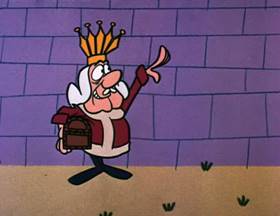 Screenshots from the 1962 Jay Ward Productions cartoon The Seven Chickens