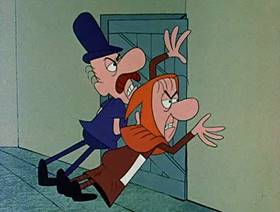 Screenshots from the 1962 Jay Ward Productions cartoon The Little Tinker