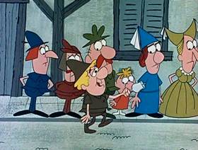 Screenshots from the 1962 Jay Ward Productions cartoon The Little Tinker
