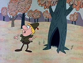 Screenshots from the 1962 Jay Ward Productions cartoon The Little Tinker