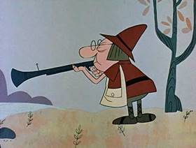 Screenshots from the 1962 Jay Ward Productions cartoon The Little Tinker