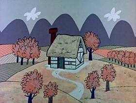 Screenshots from the 1962 Jay Ward Productions cartoon The Little Tinker