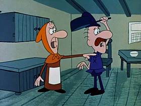 Screenshots from the 1962 Jay Ward Productions cartoon The Little Tinker