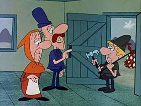 Screenshots from the 1962 Jay Ward Productions cartoon The Little Tinker