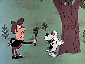 Screenshots from the 1962 Jay Ward Productions cartoon Tale of a Frog