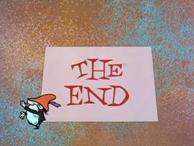 Screenshots from the 1962 Jay Ward Productions cartoon Tale of a Frog