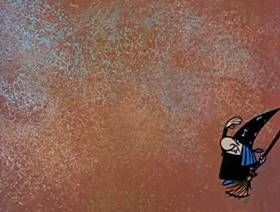 Screenshots from the 1962 Jay Ward Productions cartoon Tale of a Frog