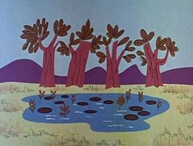 Screenshots from the 1962 Jay Ward Productions cartoon Tale of a Frog