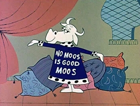 Screenshots from the 1962 Jay Ward Productions cartoon The Teeth of Bagdad