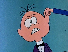 Screenshots from the 1962 Jay Ward Productions cartoon The Teeth of Bagdad