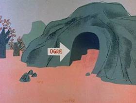 Screenshots from the 1962 Jay Ward Productions cartoon The Little Man in the Boat