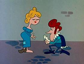 Screenshots from the 1962 Jay Ward Productions cartoon The Little Man in the Boat