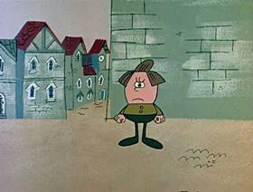 Screenshots from the 1962 Jay Ward Productions cartoon The Little Man in the Boat