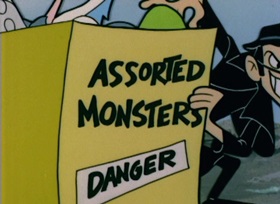 Screenshots from the 1962 Bob Clampett Productions cartoon Dirty Pool