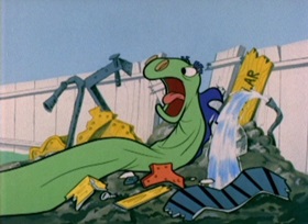 Screenshots from the 1962 Bob Clampett Productions cartoon Dirty Pool