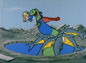 Screenshots from the 1962 Bob Clampett Productions cartoon Dirty Pool