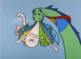 Screenshots from the 1962 Bob Clampett Productions cartoon Dirty Pool