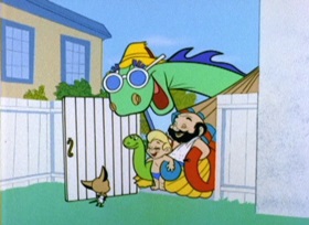 Screenshots from the 1962 Bob Clampett Productions cartoon Dirty Pool