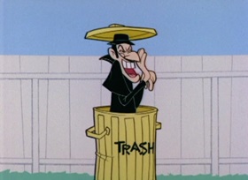 Screenshots from the 1962 Bob Clampett Productions cartoon Dirty Pool