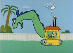 Screenshots from the 1962 Bob Clampett Productions cartoon Dirty Pool