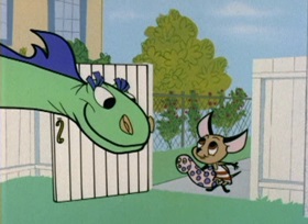 Screenshots from the 1962 Bob Clampett Productions cartoon Dirty Pool