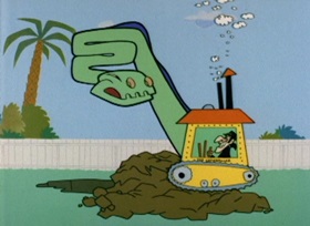 Screenshots from the 1962 Bob Clampett Productions cartoon Dirty Pool