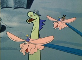 Screenshots from the 1962 Bob Clampett Productions cartoon Beanyland