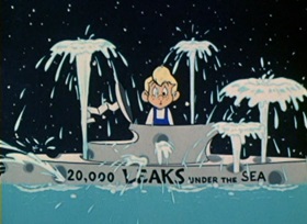 Screenshots from the 1962 Bob Clampett Productions cartoon Beanyland