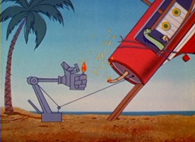 Screenshots from the 1962 Bob Clampett Productions cartoon Beanyland