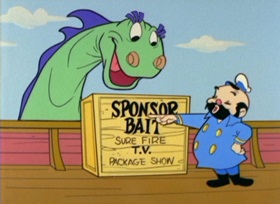 Screenshots from the 1962 Bob Clampett Productions cartoon Mad Isle Of Mad-Hatten