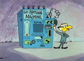 Screenshots from the 1962 Bob Clampett Productions cartoon Mad Isle Of Mad-Hatten