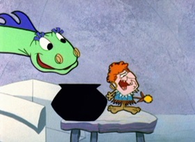 Screenshots from the 1962 Bob Clampett Productions cartoon Mad Isle Of Mad-Hatten