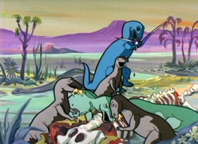 Screenshots from the 1962 Bob Clampett Productions cartoon There