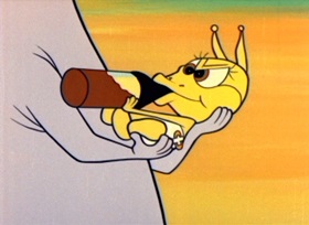 Screenshots from the 1962 Bob Clampett Productions cartoon There