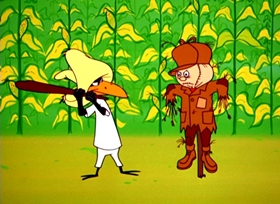 Screenshots from the 1962 Warner Bros. cartoon Crows