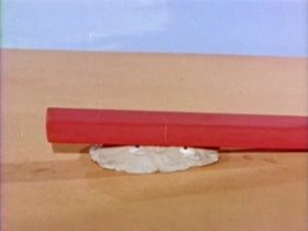 Screenshots from the 1962 Clokey Productions cartoon The Glob