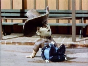 Screenshots from the 1962 Clokey Productions cartoon The Glob