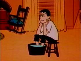 Screenshots from the 1962 Bagdasarian Productions cartoon Maria from Madrid