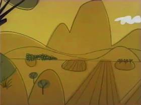 Screenshots from the 1962 Bagdasarian Productions cartoon The Little Dog