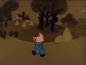 Screenshots from the 1962 Bagdasarian Productions cartoon The Little Dog