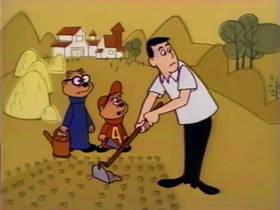 Screenshots from the 1962 Bagdasarian Productions cartoon The Little Dog