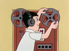 Screenshots from the 1962 Bagdasarian Productions cartoon The Chipmunk Song